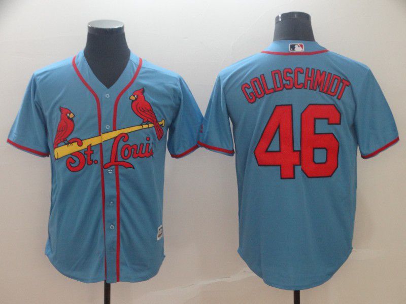 2019 MLB Men St.Louis Cardinals #46 Goldschmidt blue game Jerseys->boston red sox->MLB Jersey